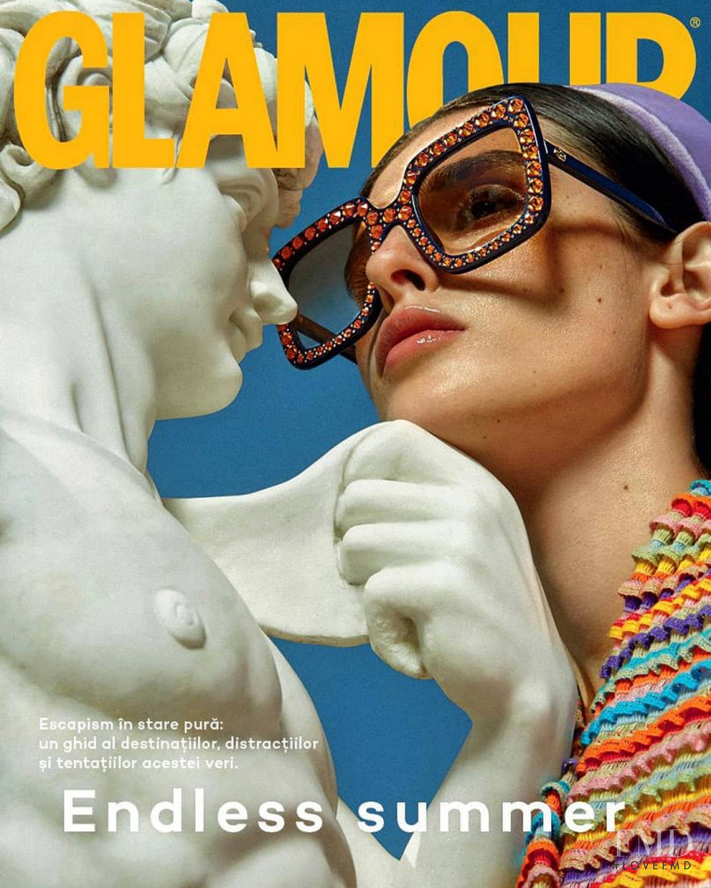  featured on the Glamour Romania cover from July 2019