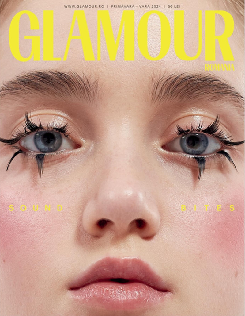 Beatricia Miron featured on the Glamour Romania cover from March 2024