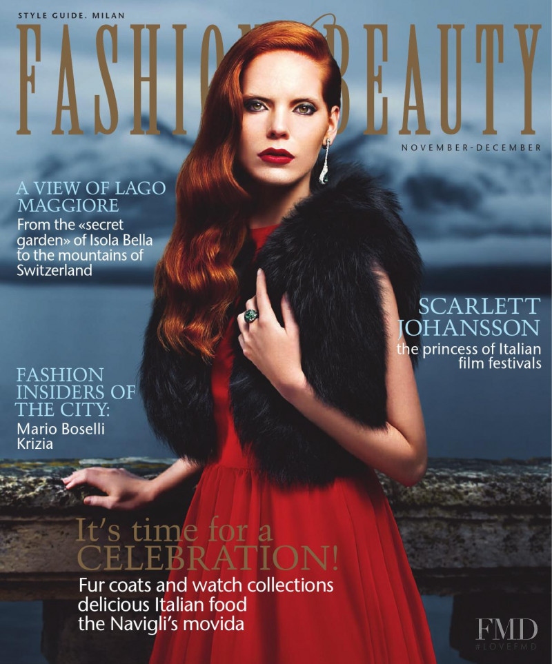 Ida Windeballe featured on the fashion & beauty milan cover from November 2013