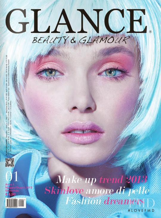 Olga Shutieva featured on the Glance Beauty & Glamour cover from May 2013