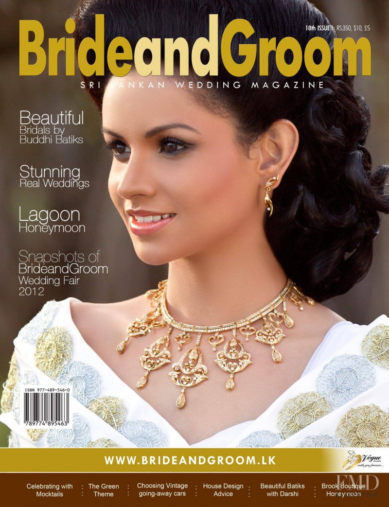 Karandza Starleen featured on the Bride and Groom Sri Lanka cover from March 2013