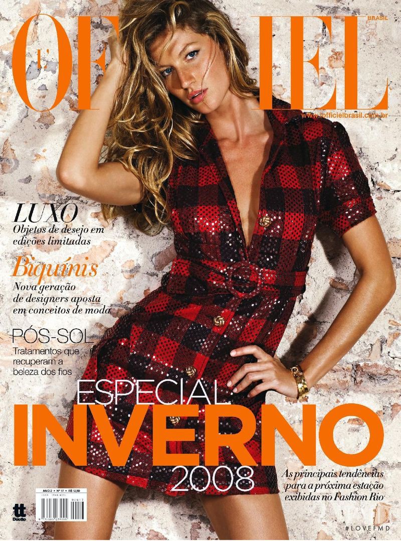 Gisele Bundchen featured on the L\'Officiel Brazil cover from February 2008