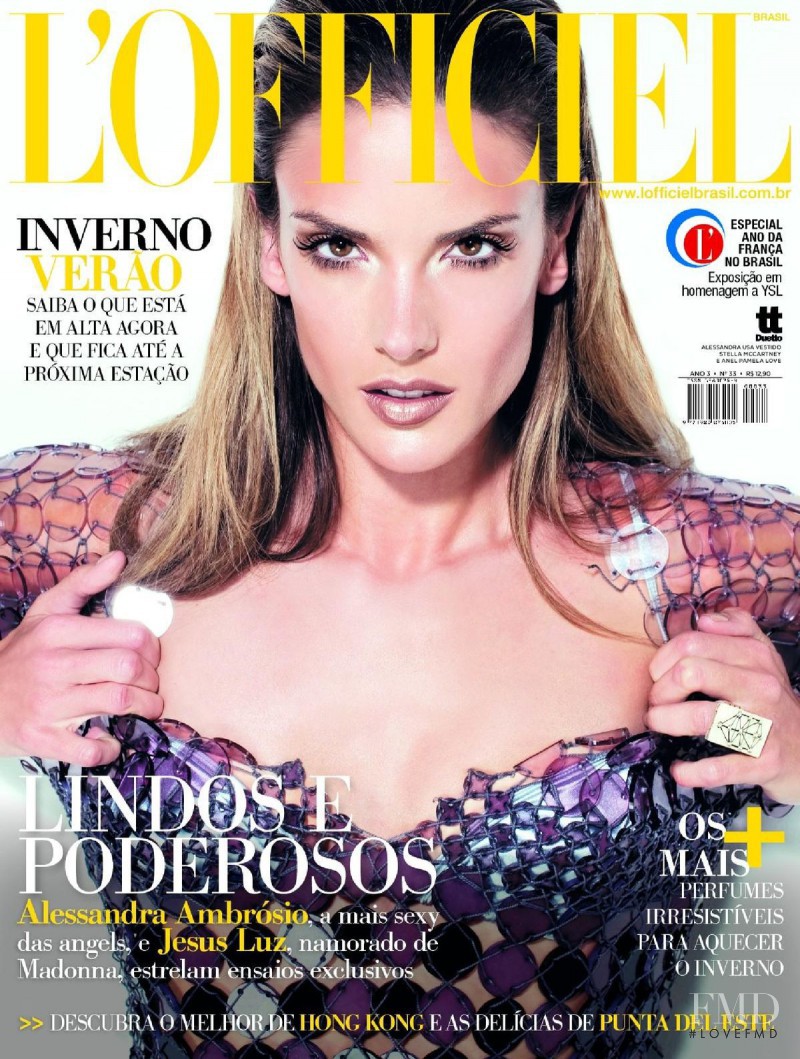 Alessandra Ambrosio featured on the L\'Officiel Brazil cover from July 2009