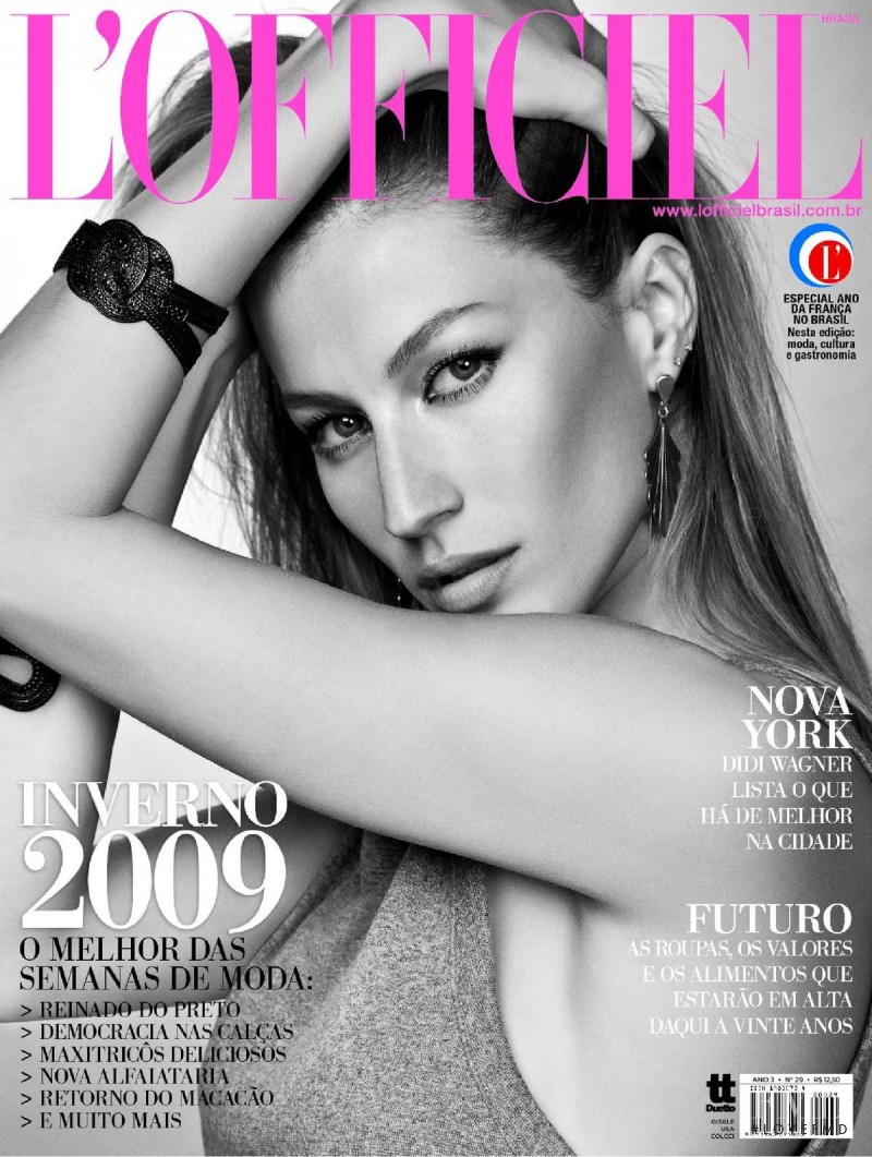 Gisele Bundchen featured on the L\'Officiel Brazil cover from March 2009