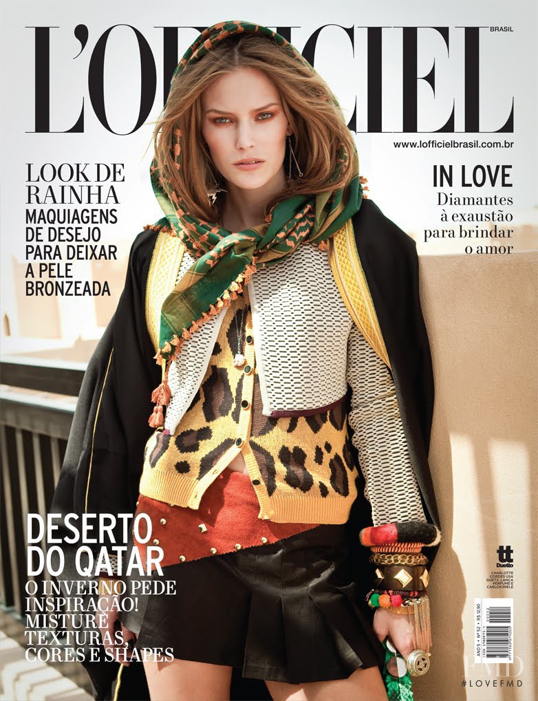 Charlott Cordes featured on the L\'Officiel Brazil cover from June 2011