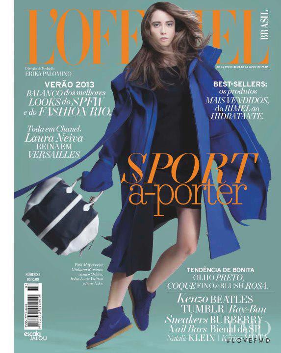 Fabiana Mayer featured on the L\'Officiel Brazil cover from July 2012