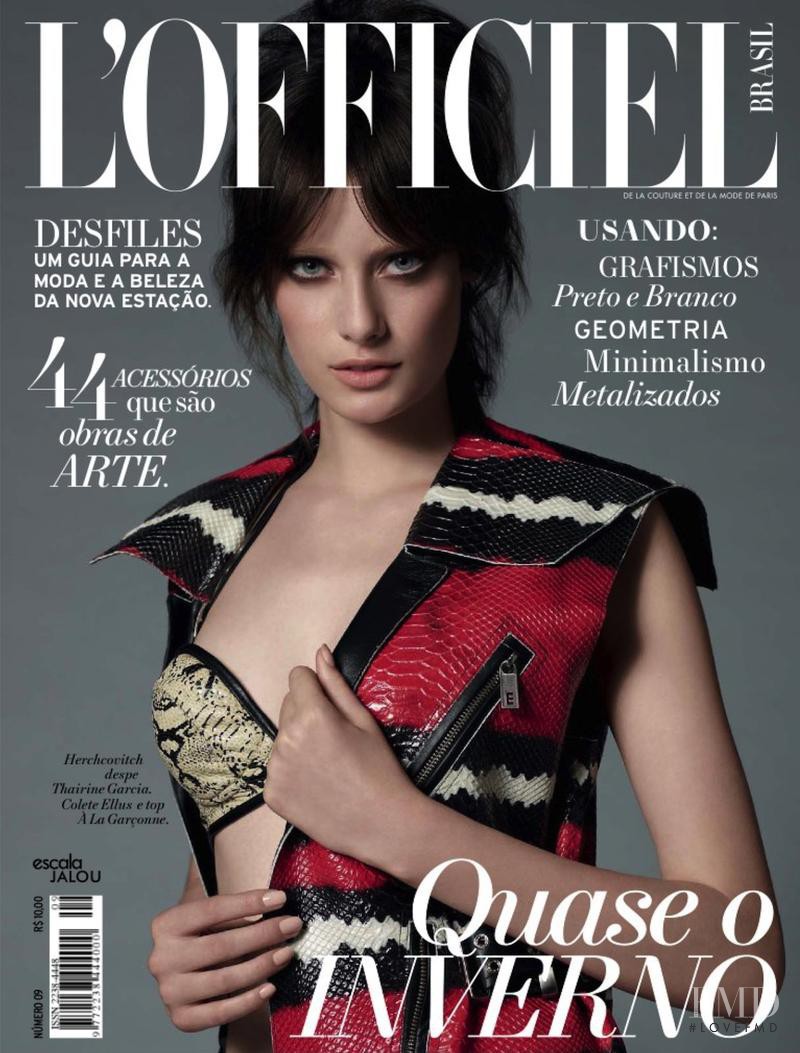 Thairine García featured on the L\'Officiel Brazil cover from March 2013