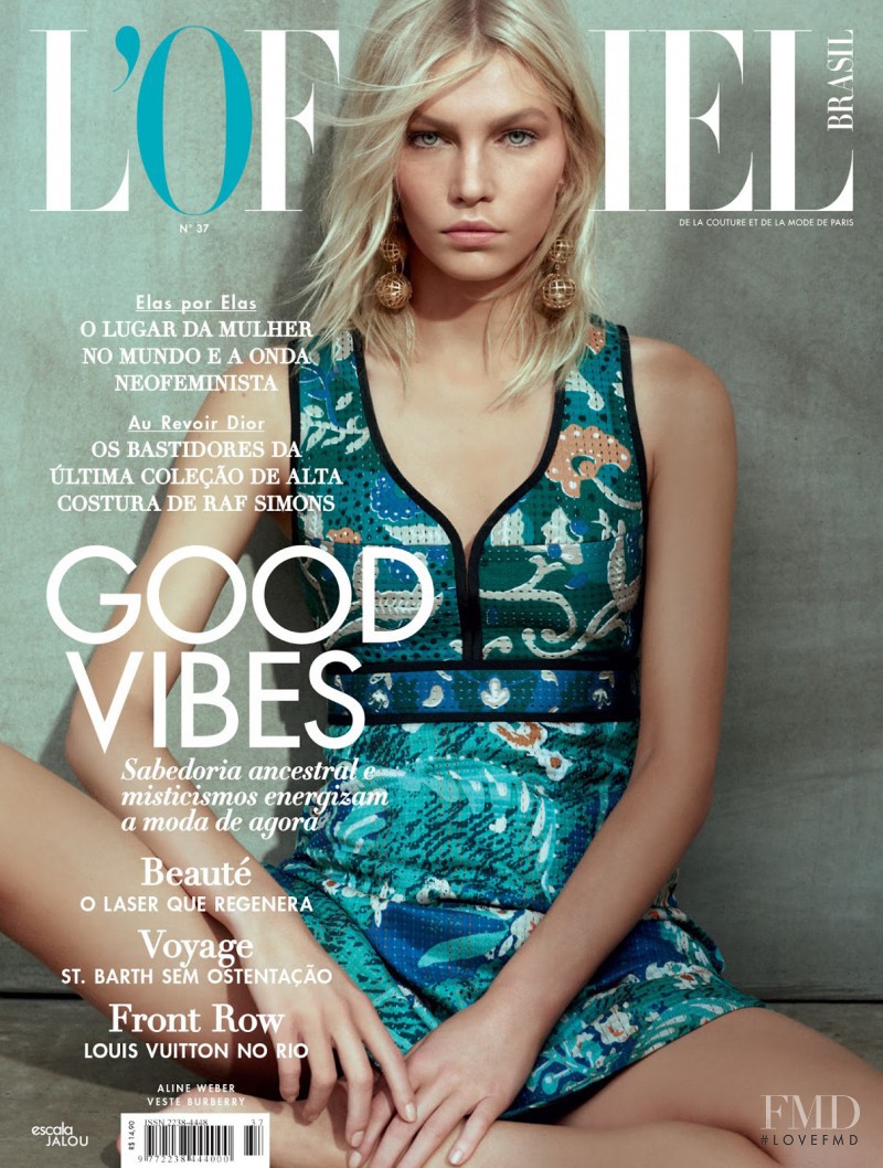 Aline Weber featured on the L\'Officiel Brazil cover from January 2016