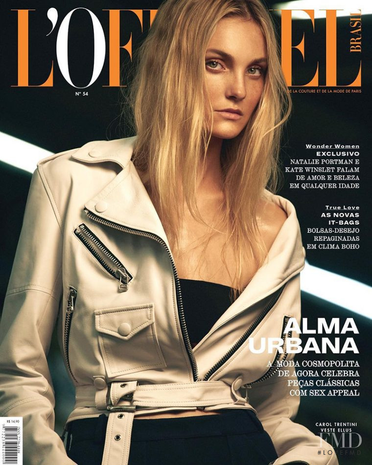 Caroline Trentini featured on the L\'Officiel Brazil cover from October 2017