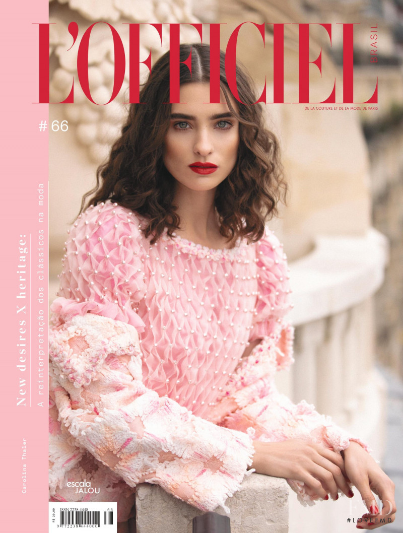 Carolina Thaler featured on the L\'Officiel Brazil cover from April 2019