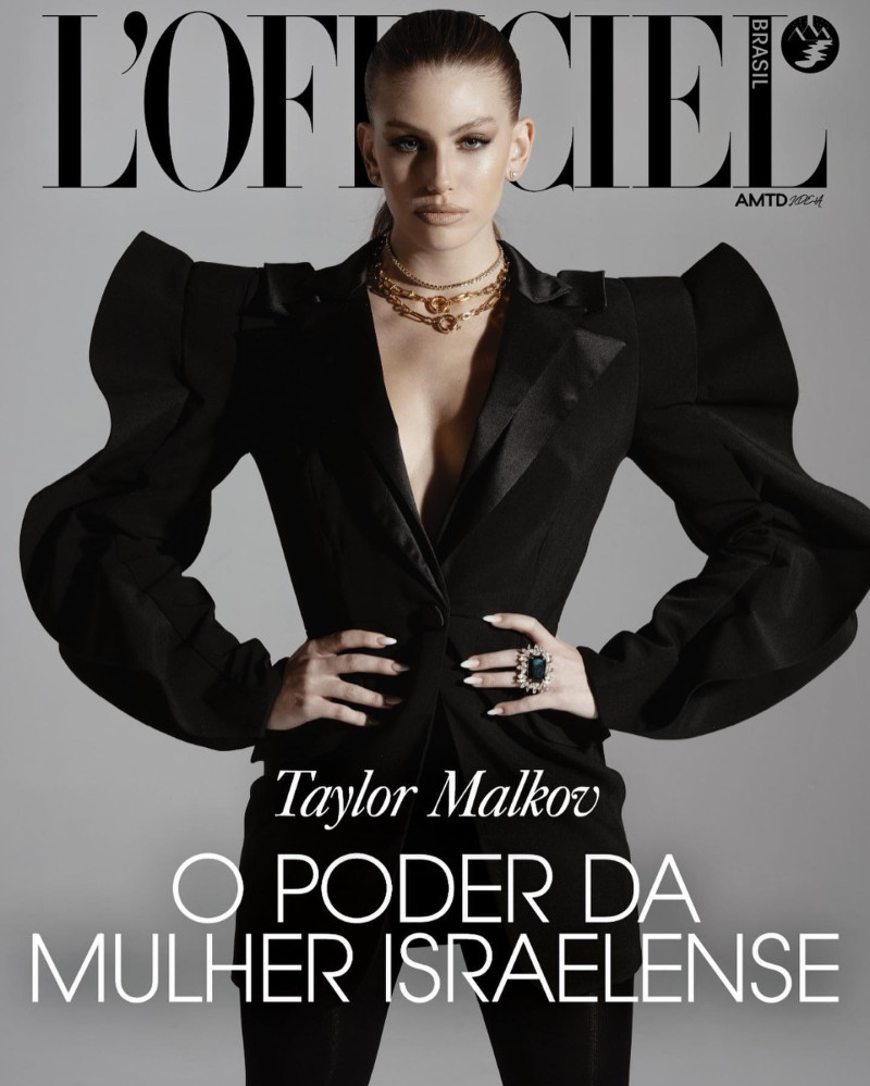 Taylor Malkov featured on the L\'Officiel Brazil cover from February 2023