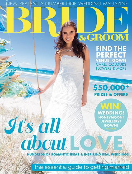  featured on the Bride and Groom New Zealand cover from January 2014