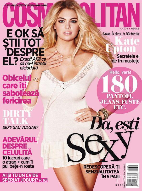 Kate Upton featured on the Cosmopolitan Romania cover from May 2013