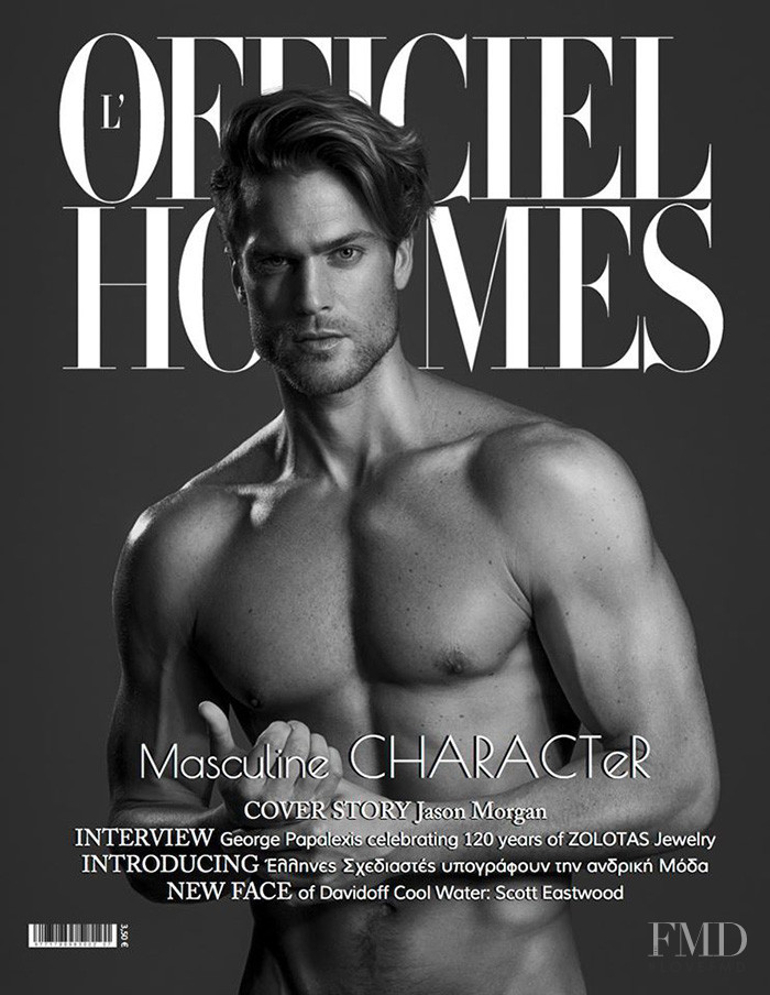 Jason Morgan featured on the L\'Officiel Hommes Greece cover from September 2015