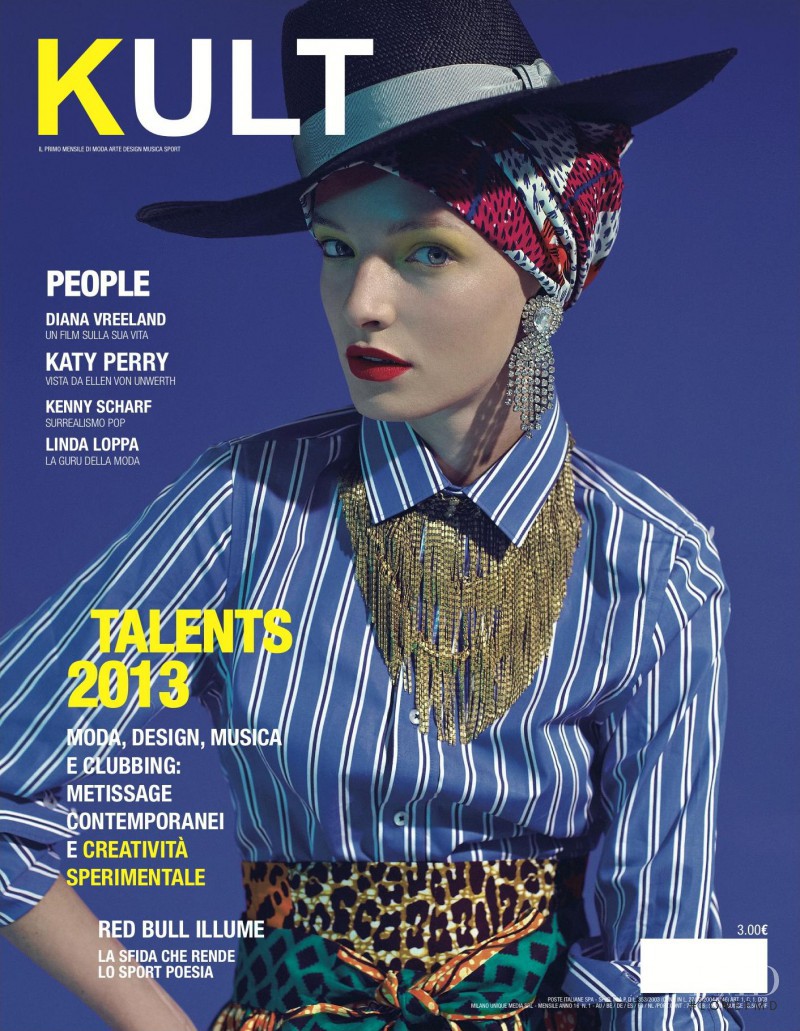 Kseniya Ohorodnik featured on the Kult cover from February 2013