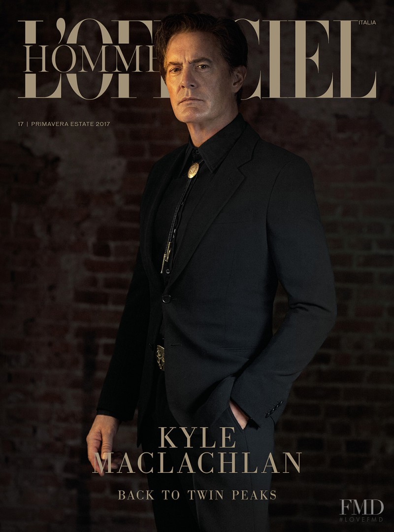 Kyle MacLachlan featured on the L\'Officiel Hommes Italy cover from February 2017