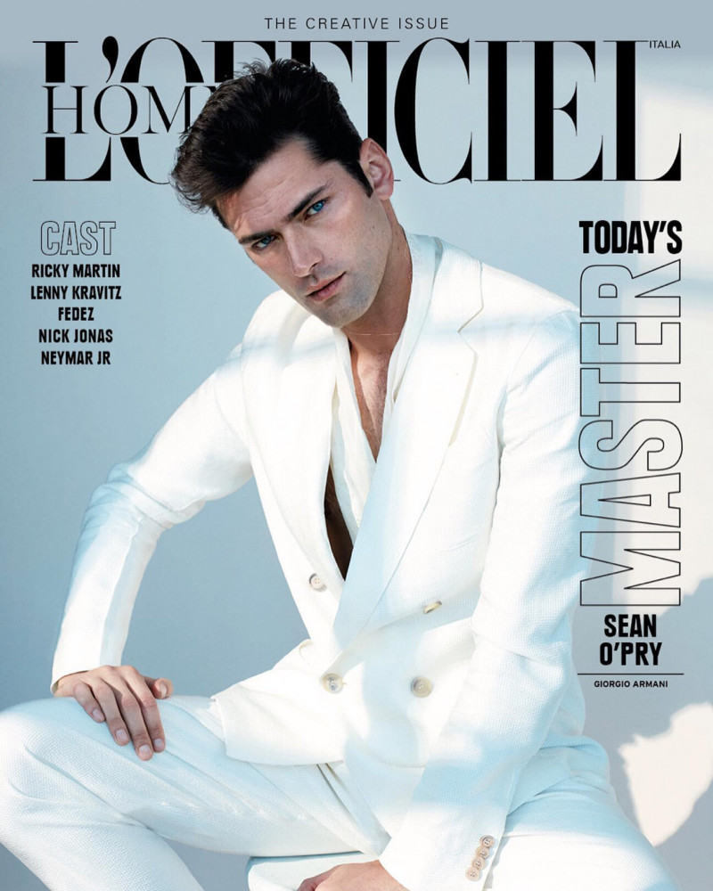 Sean OPry featured on the L\'Officiel Hommes Italy cover from April 2020