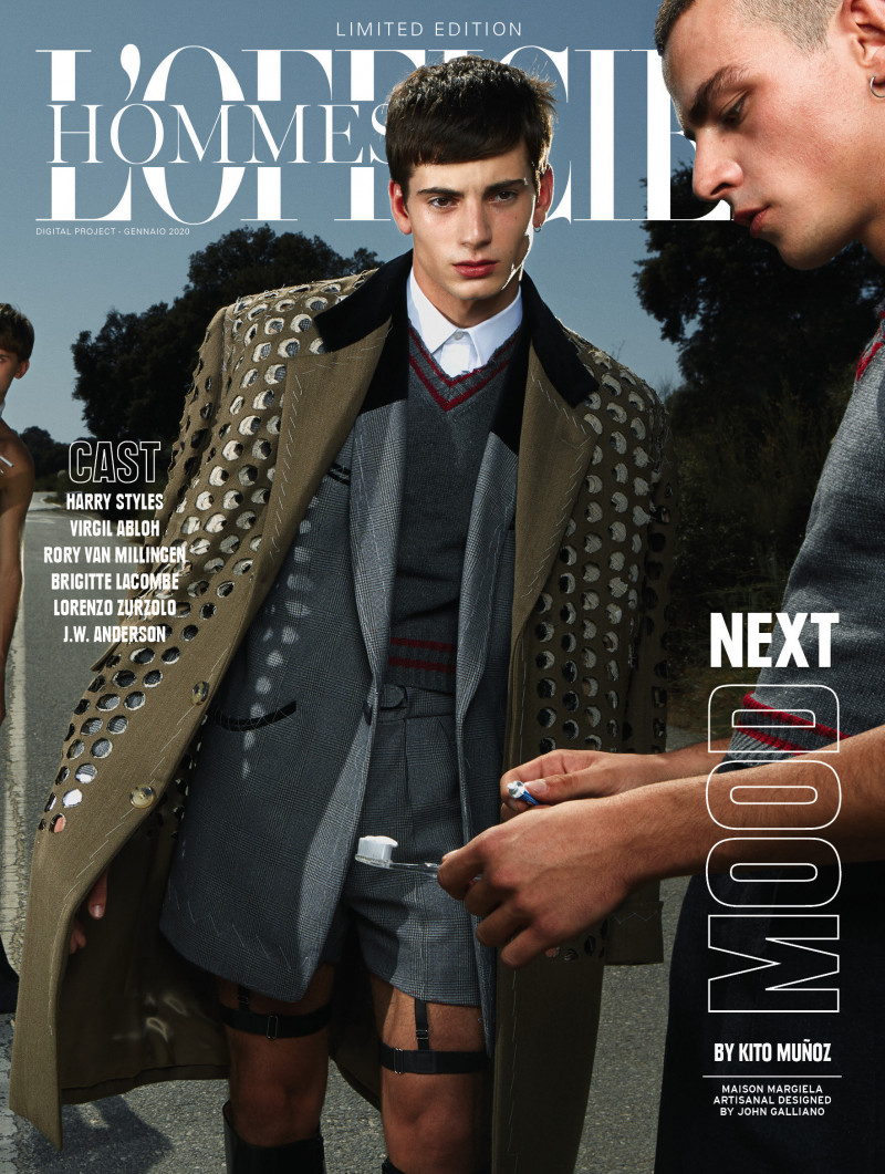 Sancho del Val featured on the L\'Officiel Hommes Italy cover from April 2020
