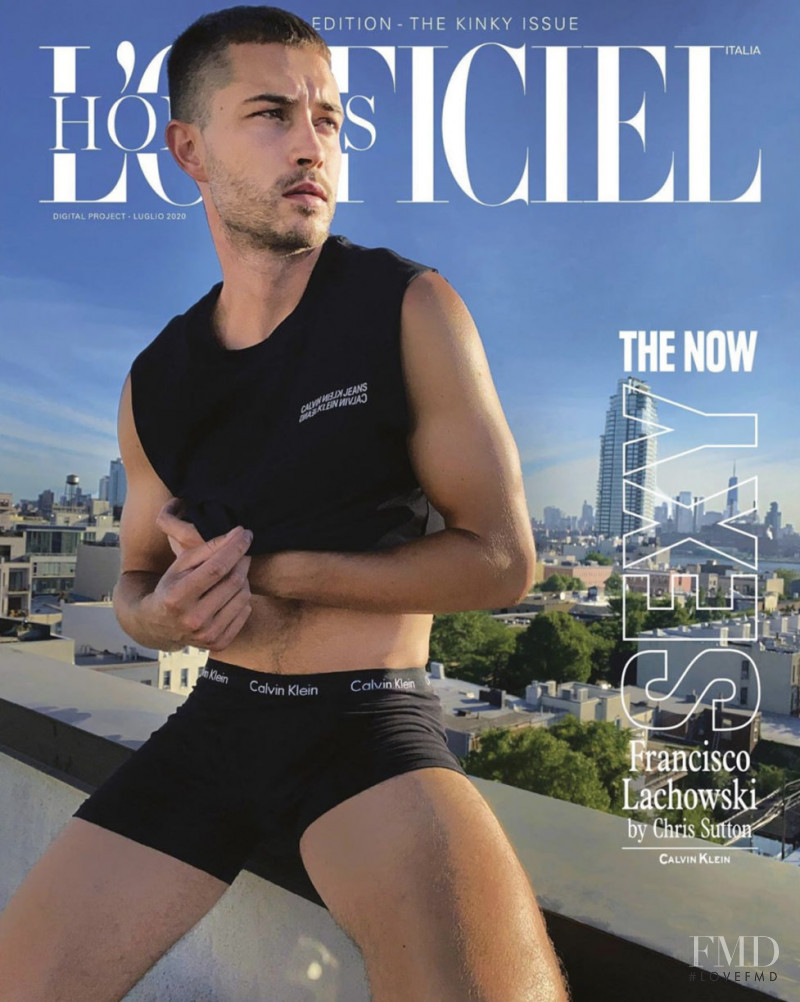 Francisco Lachowski featured on the L\'Officiel Hommes Italy cover from July 2020