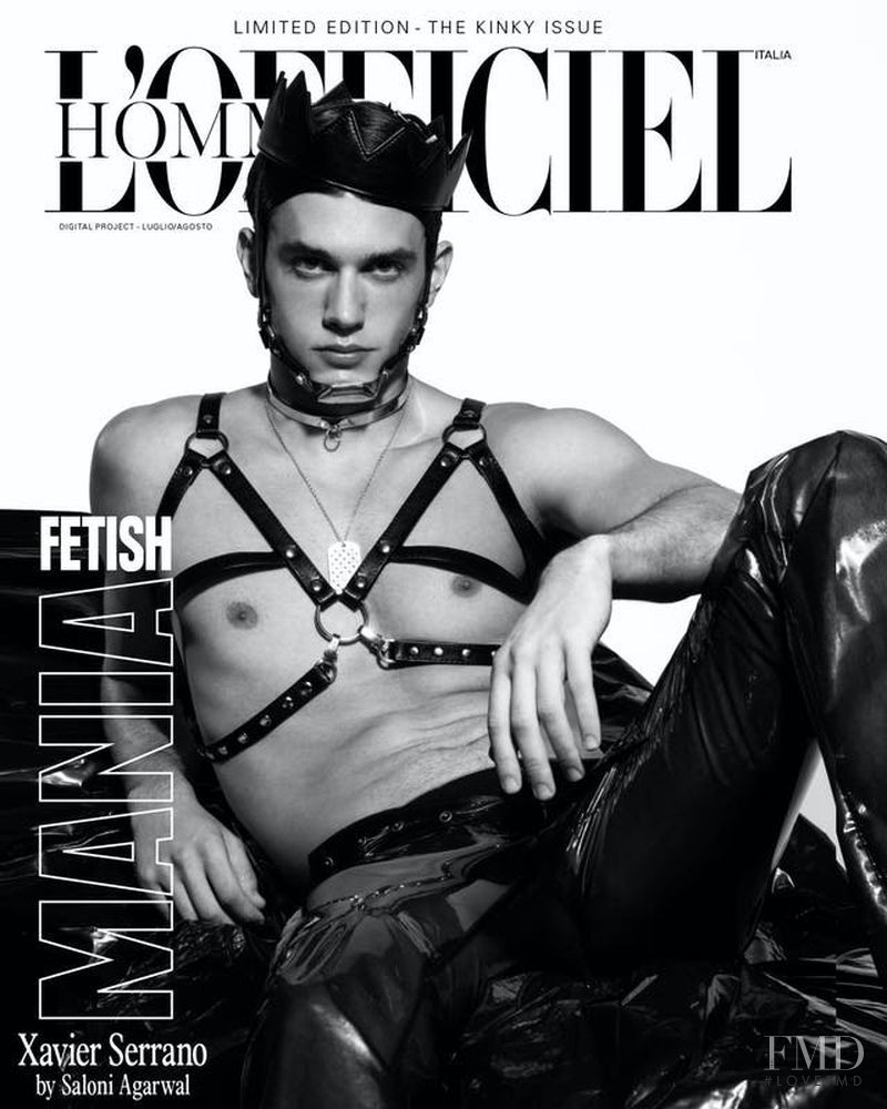 Xavier Serrano featured on the L\'Officiel Hommes Italy cover from July 2020