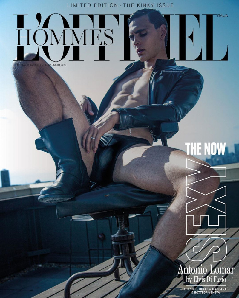 Antonio Lomar featured on the L\'Officiel Hommes Italy cover from July 2020