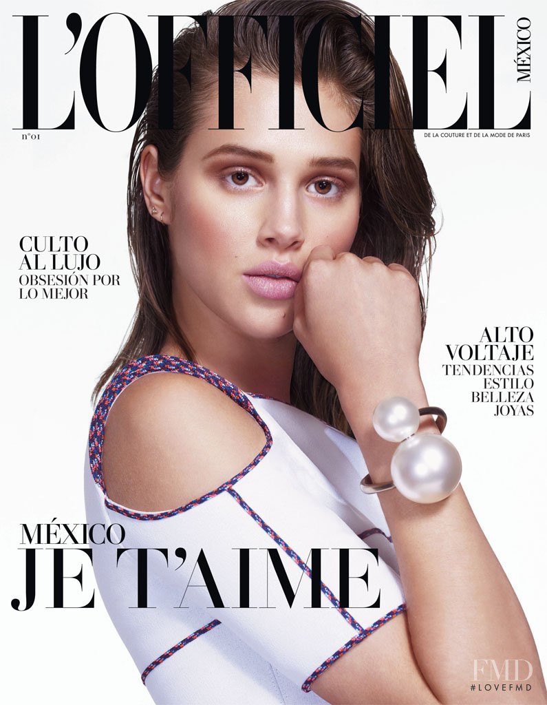 Anais Pouliot featured on the L\'Officiel Mexico cover from March 2014