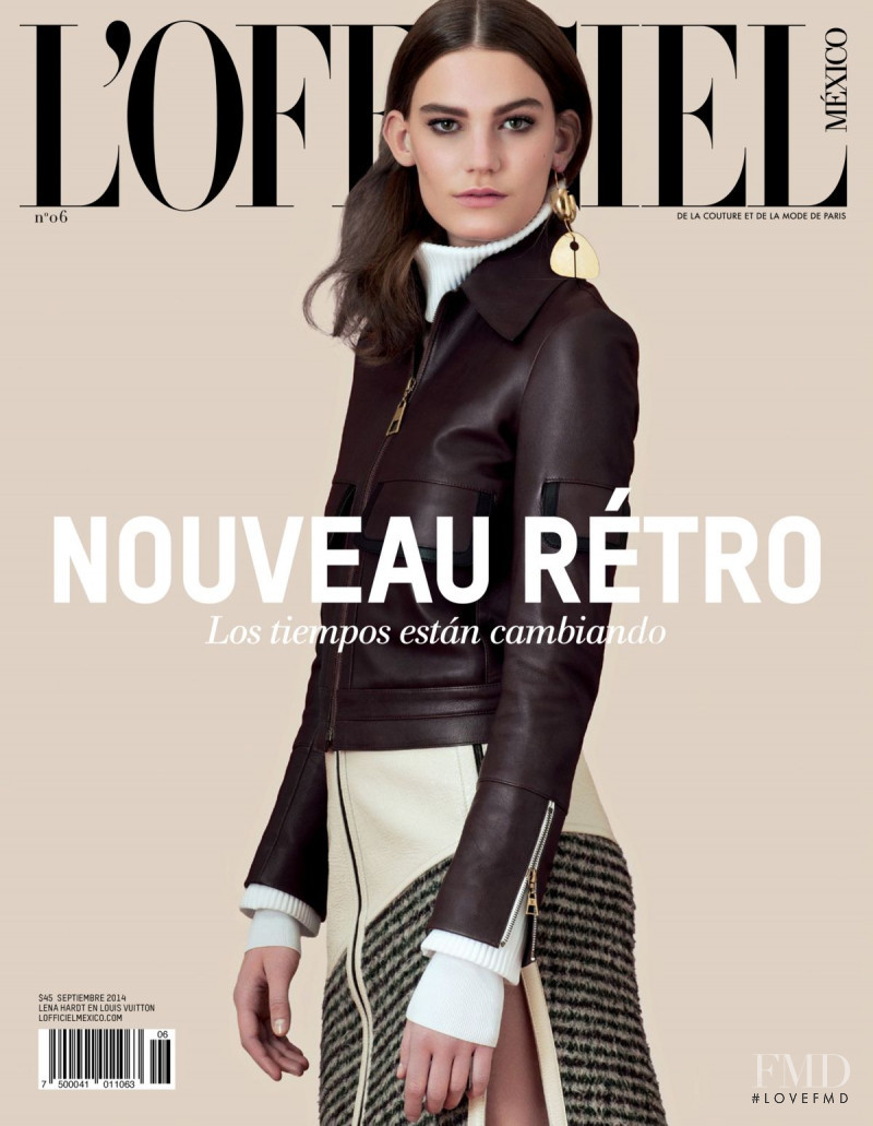 Lena Hardt featured on the L\'Officiel Mexico cover from September 2014
