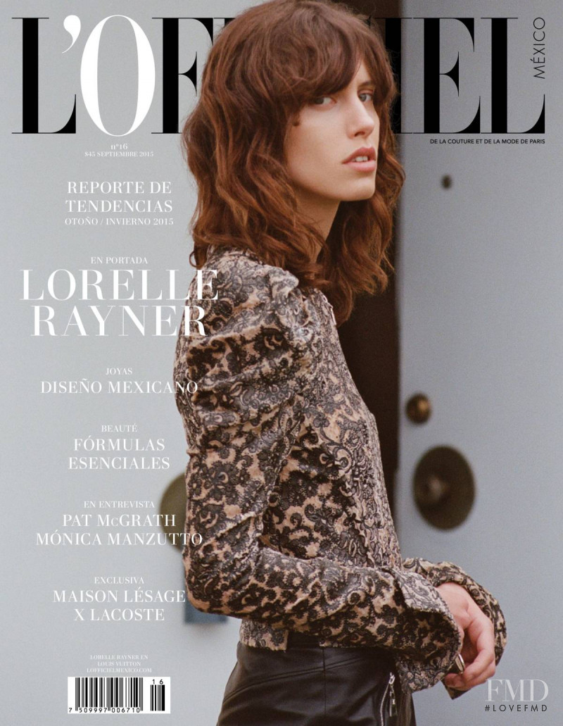 Lorelle Rayner featured on the L\'Officiel Mexico cover from September 2015