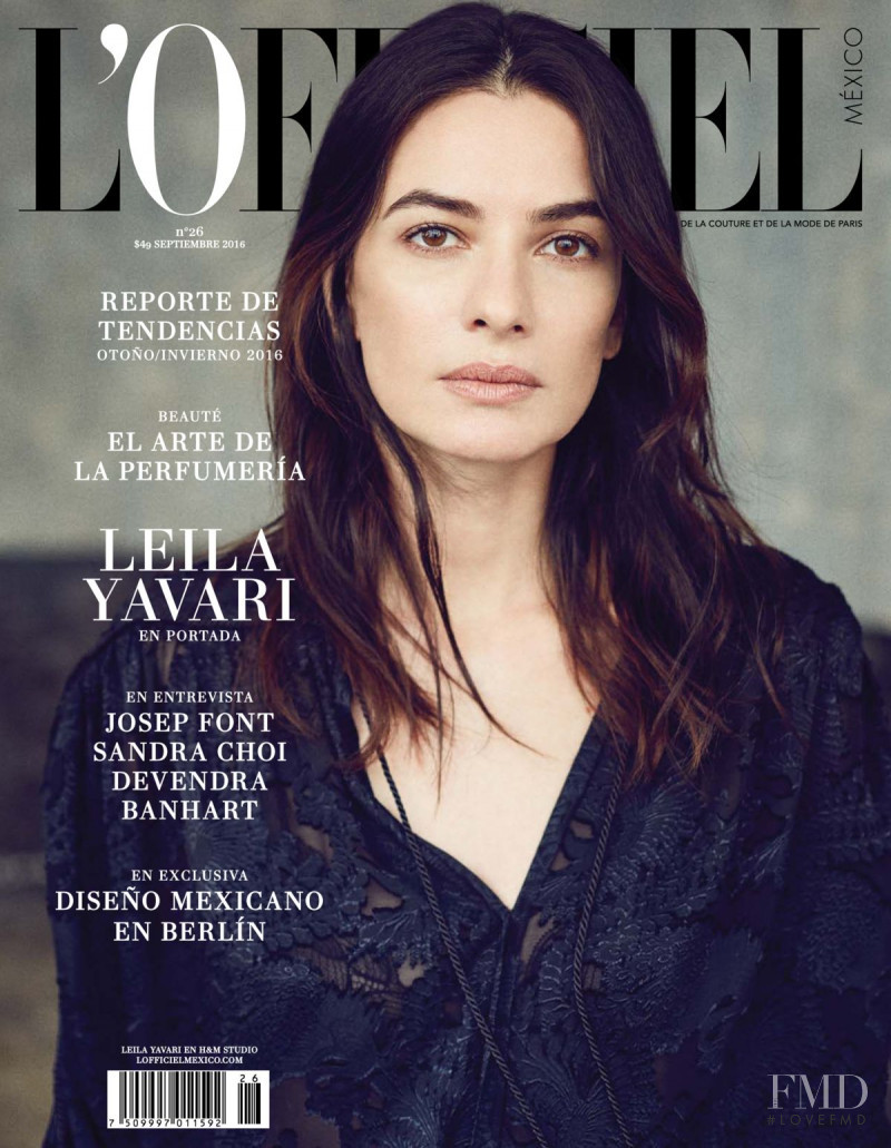 Leila Yavari featured on the L\'Officiel Mexico cover from September 2016