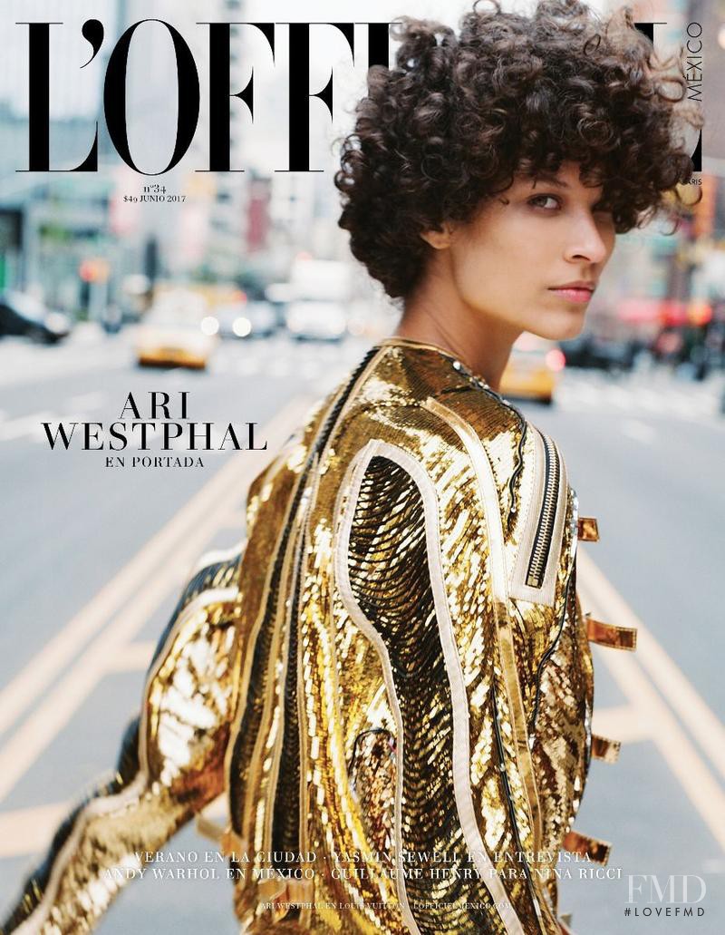 Ari Westphal featured on the L\'Officiel Mexico cover from June 2017