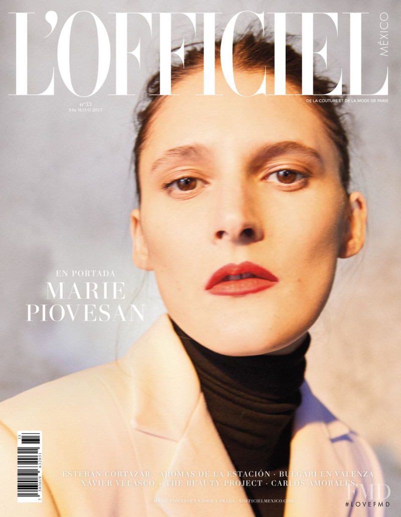 Marie Piovesan featured on the L\'Officiel Mexico cover from May 2017
