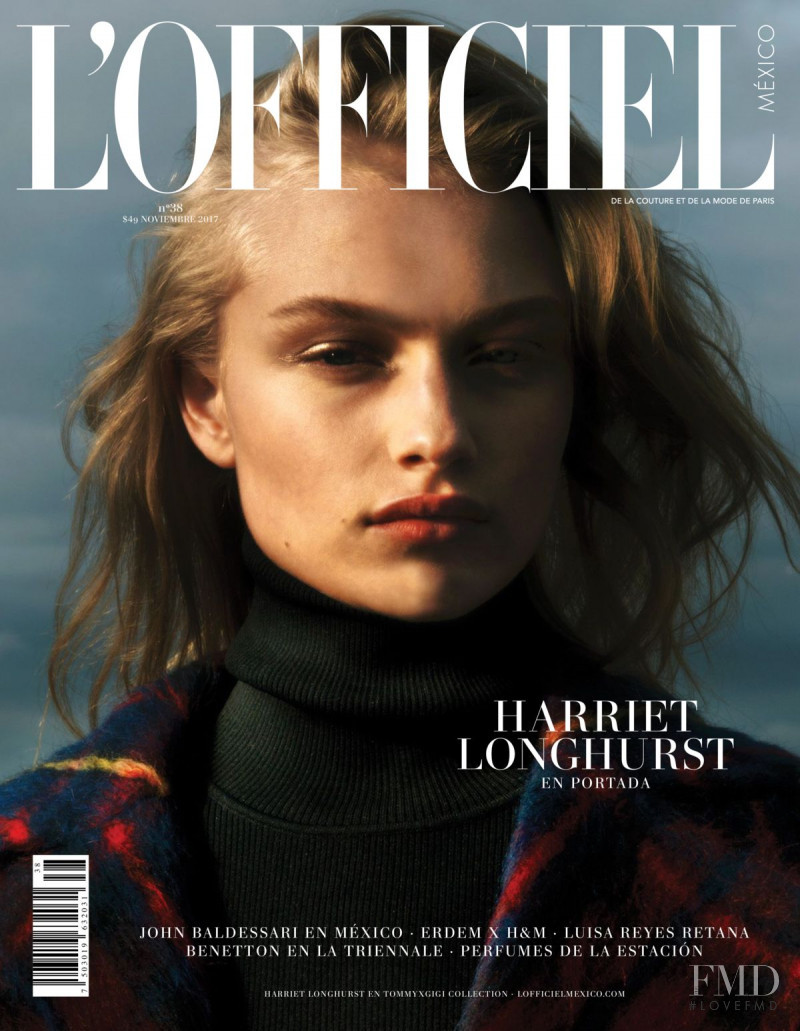 Harriet Longhurst featured on the L\'Officiel Mexico cover from November 2017