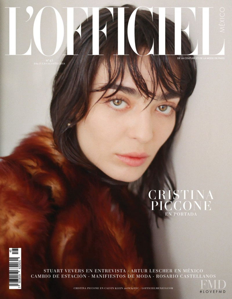 Cristina Piccone featured on the L\'Officiel Mexico cover from July 2018