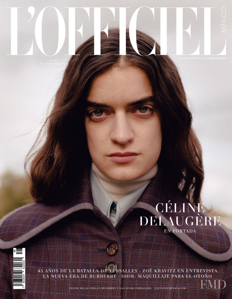 Celine Delaugere featured on the L\'Officiel Mexico cover from November 2018