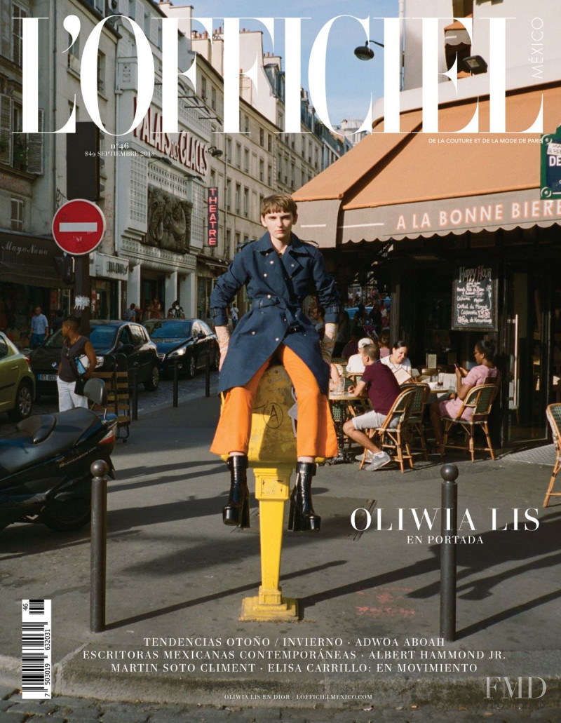 Oliwia Lis featured on the L\'Officiel Mexico cover from September 2018