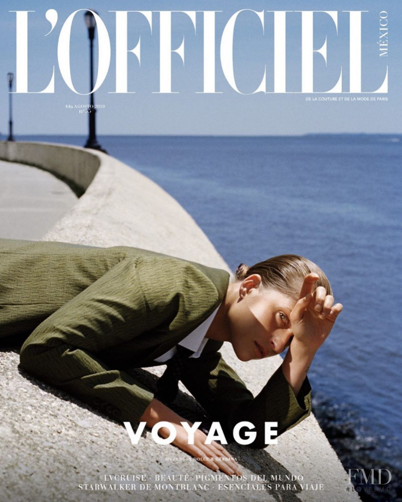 Regitze Harregaard Christensen featured on the L\'Officiel Mexico cover from August 2019