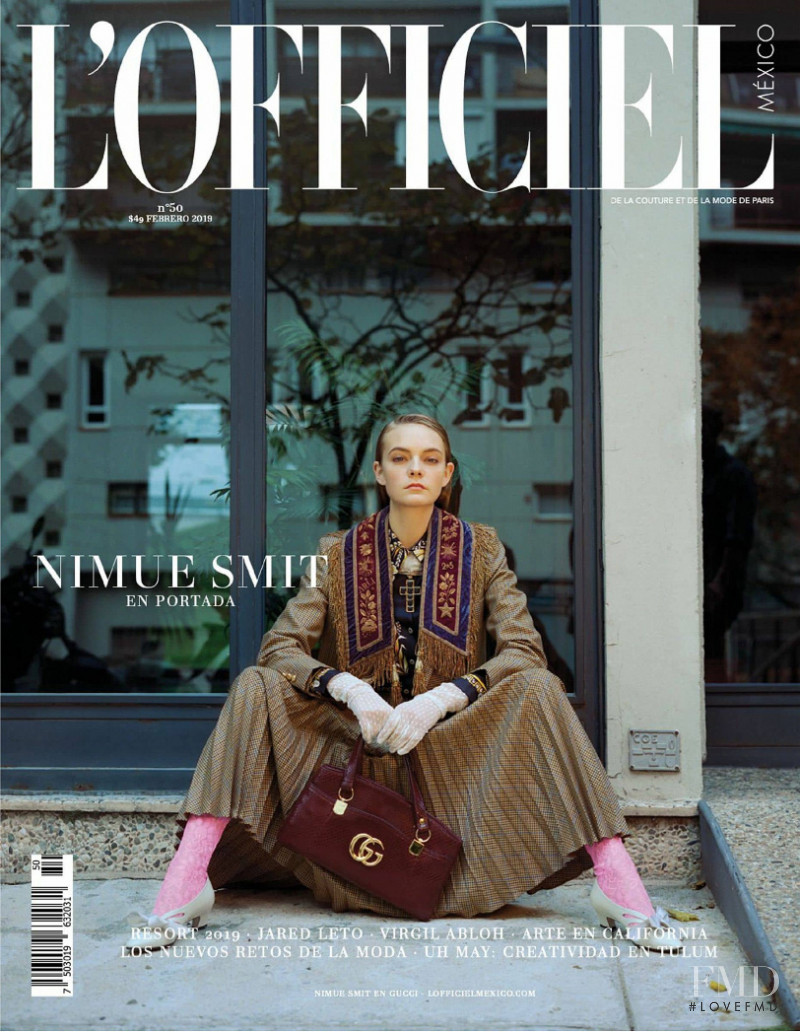 Nimuë Smit featured on the L\'Officiel Mexico cover from February 2019