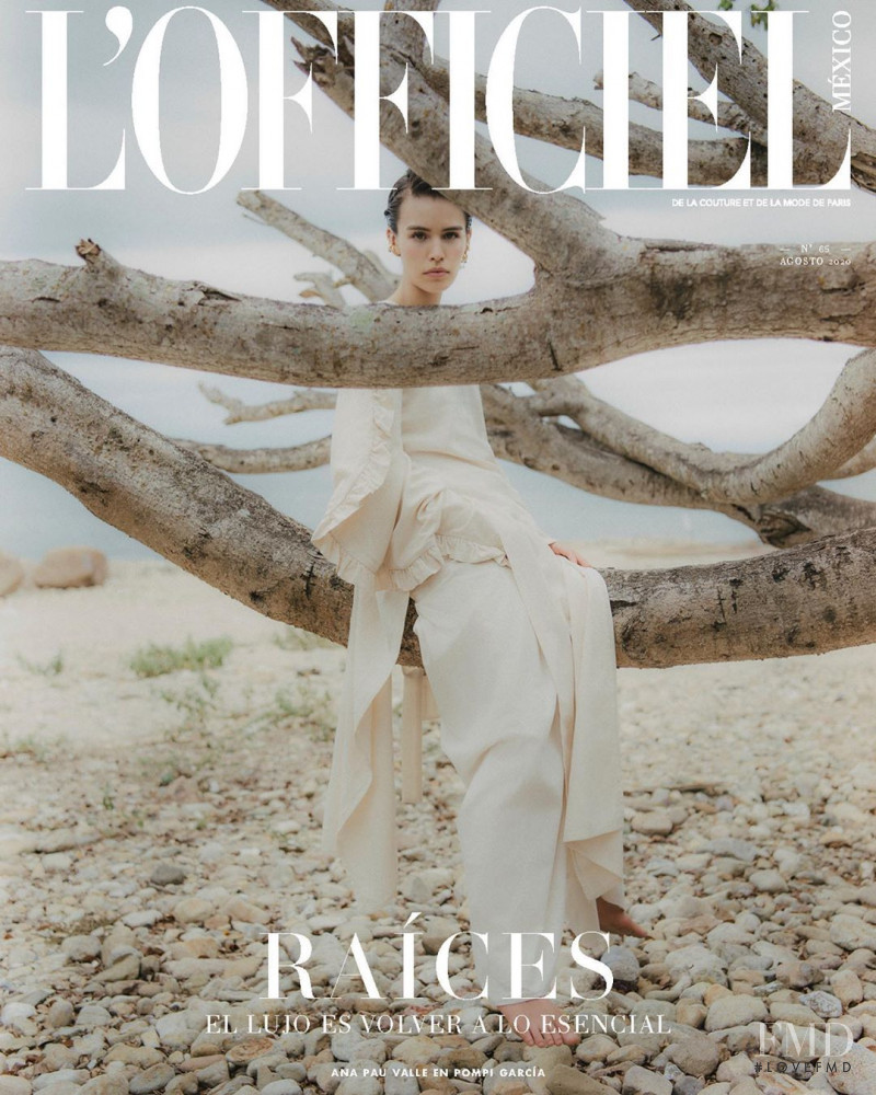 Ana Pau Valle featured on the L\'Officiel Mexico cover from August 2020