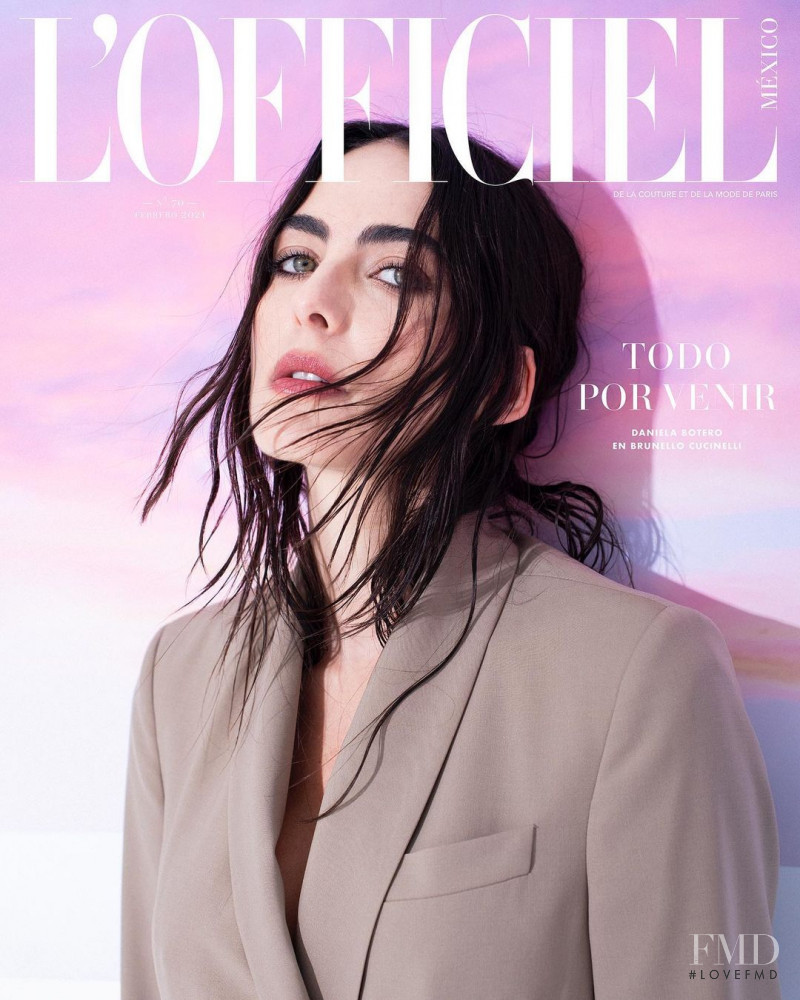 Daniela Botero featured on the L\'Officiel Mexico cover from February 2021