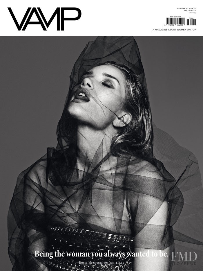 Rosie Huntington-Whiteley featured on the Vamp cover from March 2014