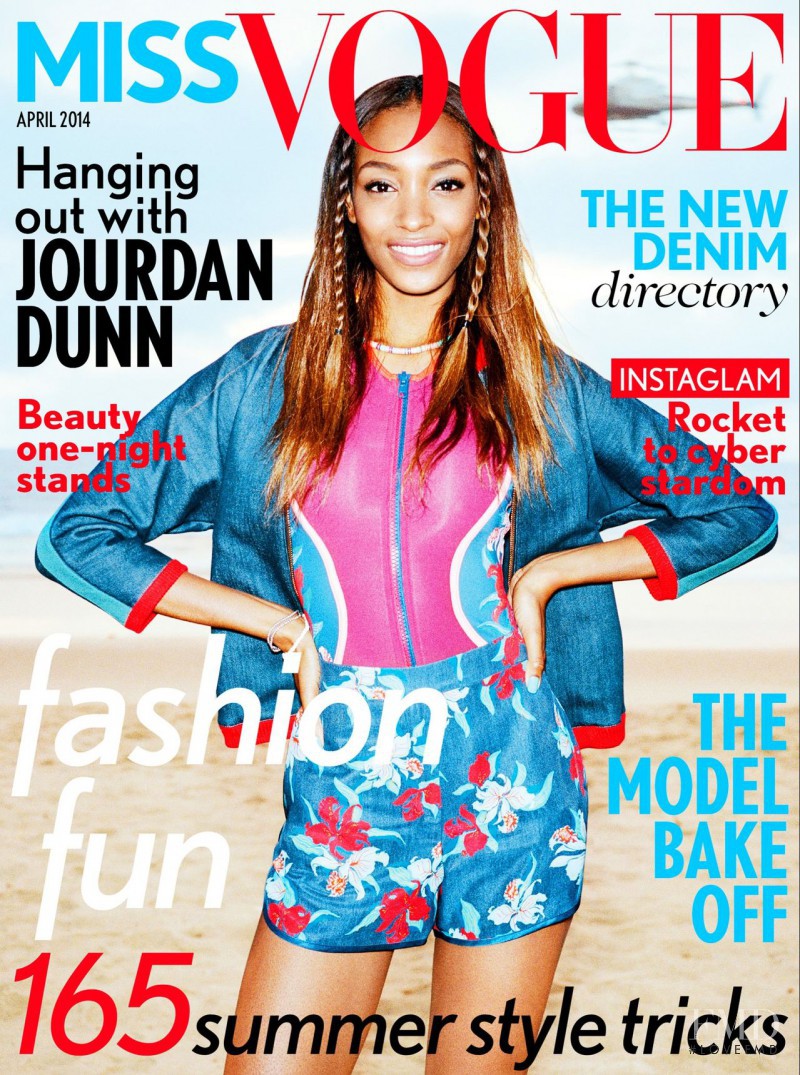 Jourdan Dunn featured on the Miss Vogue UK cover from April 2014