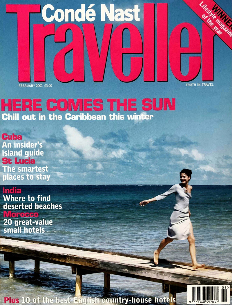 Christele Cervelle featured on the Condé Nast Traveller UK cover from February 2001