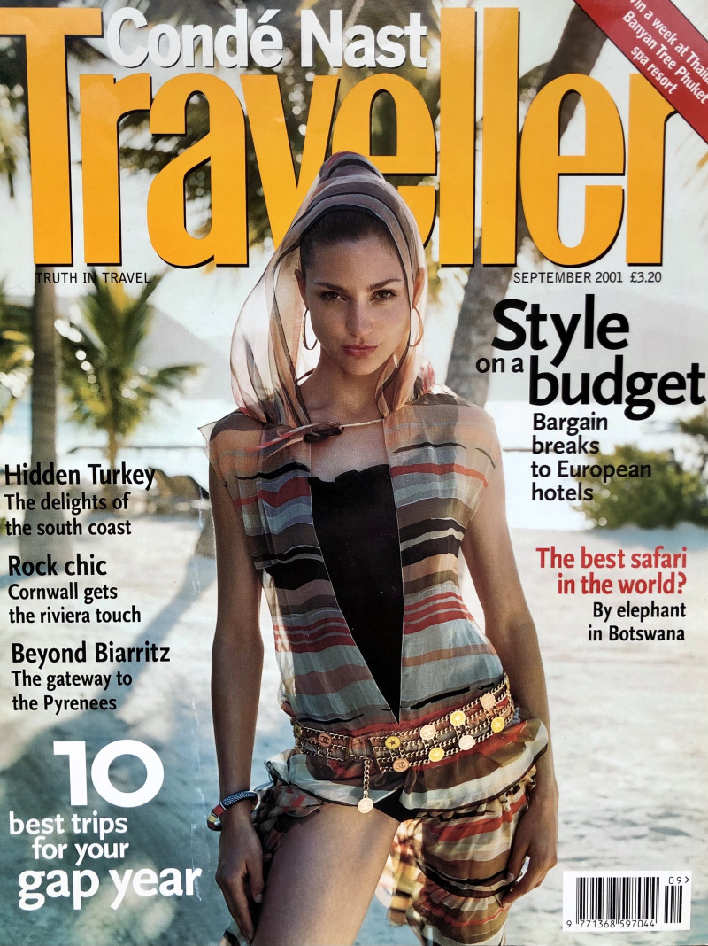 Christele Cervelle featured on the Condé Nast Traveller UK cover from September 2001