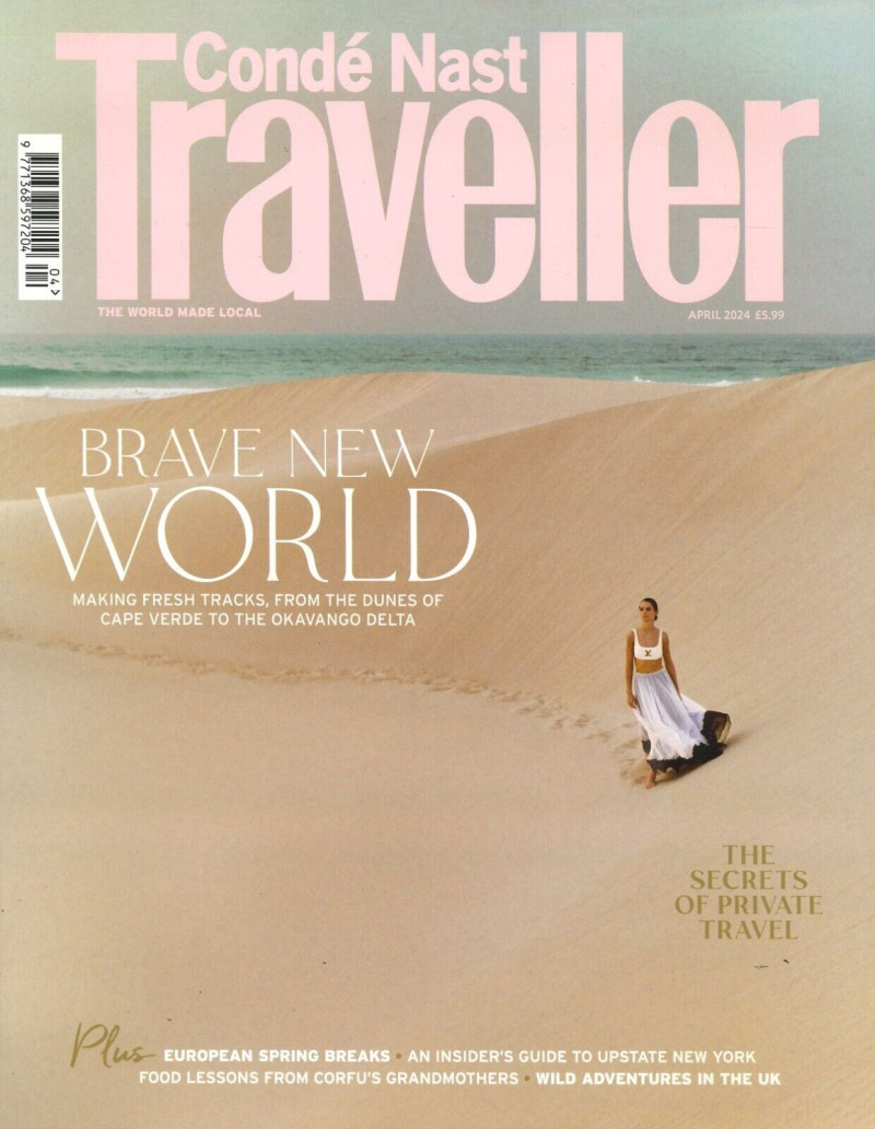 Giselle Norman featured on the Condé Nast Traveller UK cover from April 2024