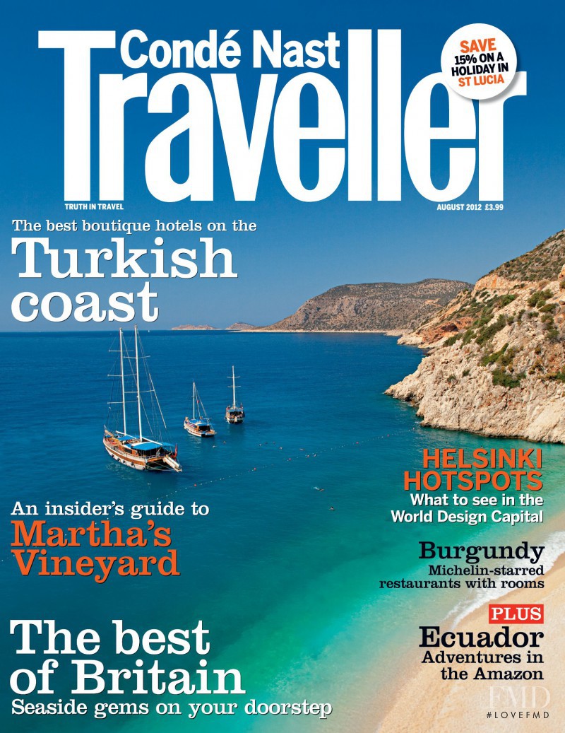  featured on the Condé Nast Traveller UK cover from August 2012