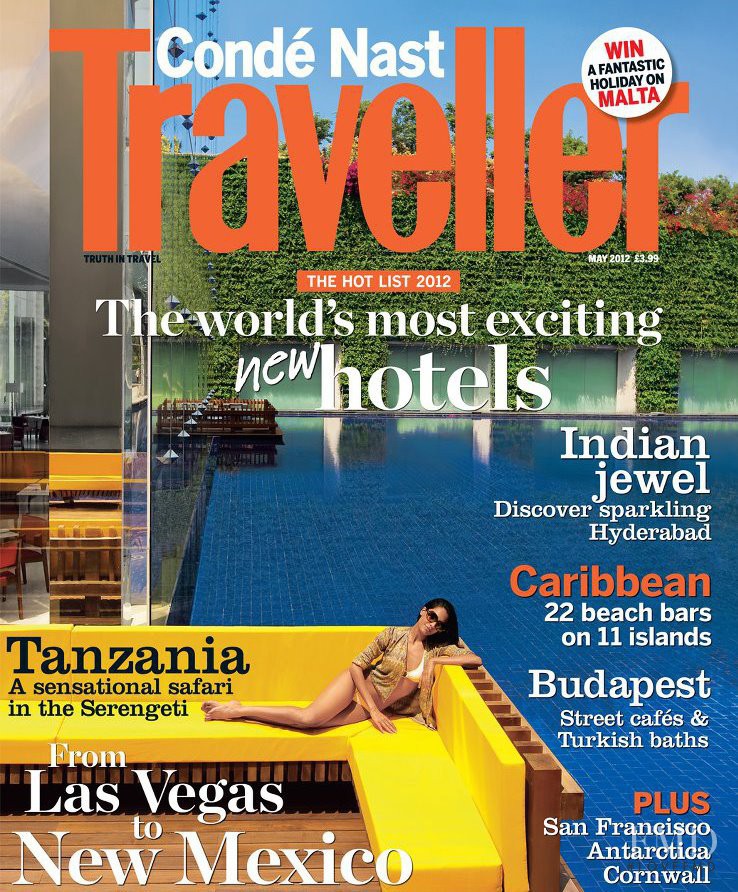  featured on the Condé Nast Traveller UK cover from May 2012