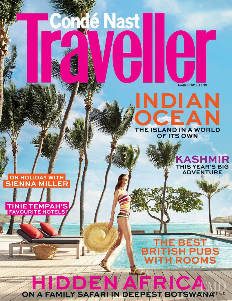 Sophie Vlaming featured on the Condé Nast Traveller UK cover from March 2014