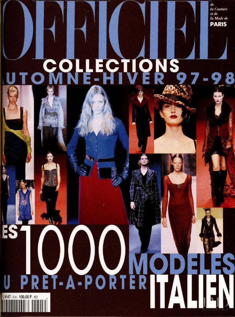  featured on the L\'Officiel 1000 Modeles Milan New York cover from October 1996