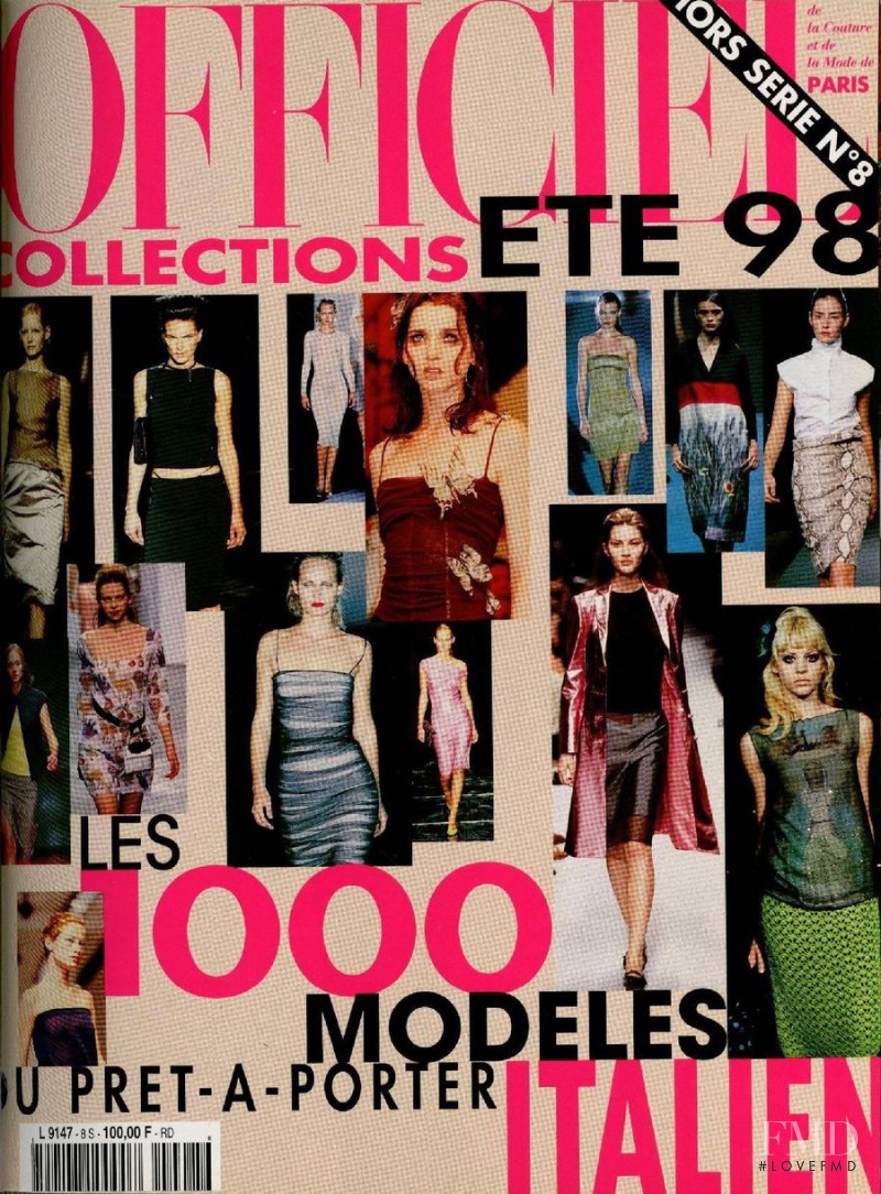  featured on the L\'Officiel 1000 Modeles Milan New York cover from April 1997
