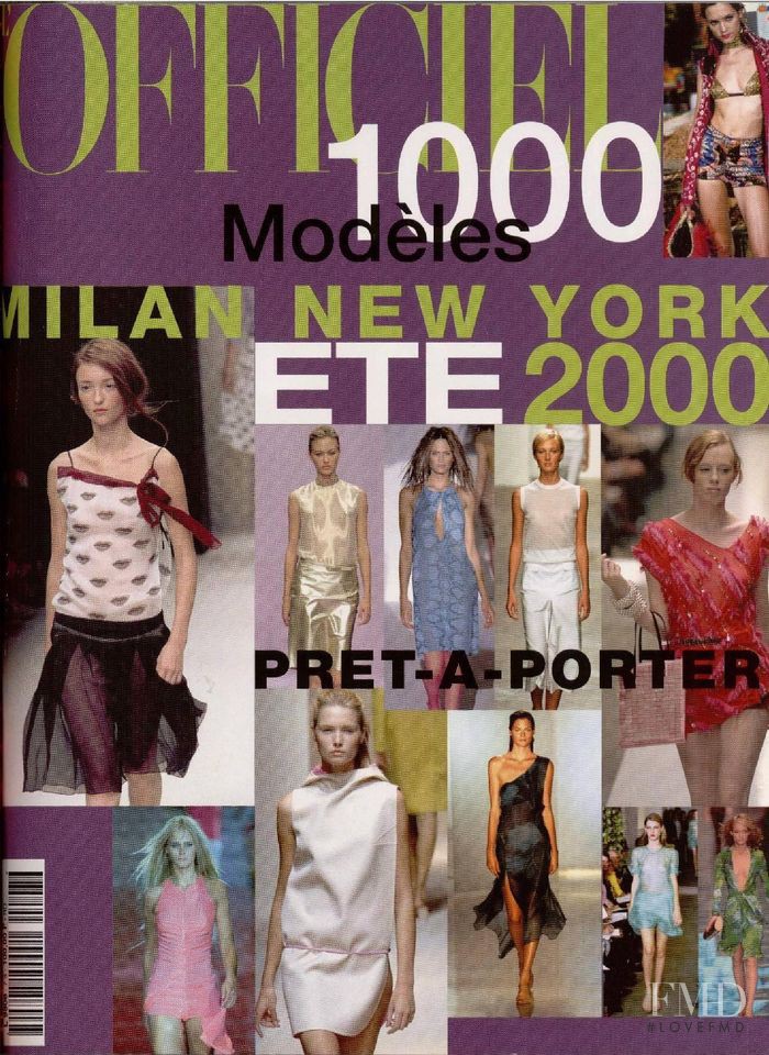  featured on the L\'Officiel 1000 Modeles Milan New York cover from April 1999